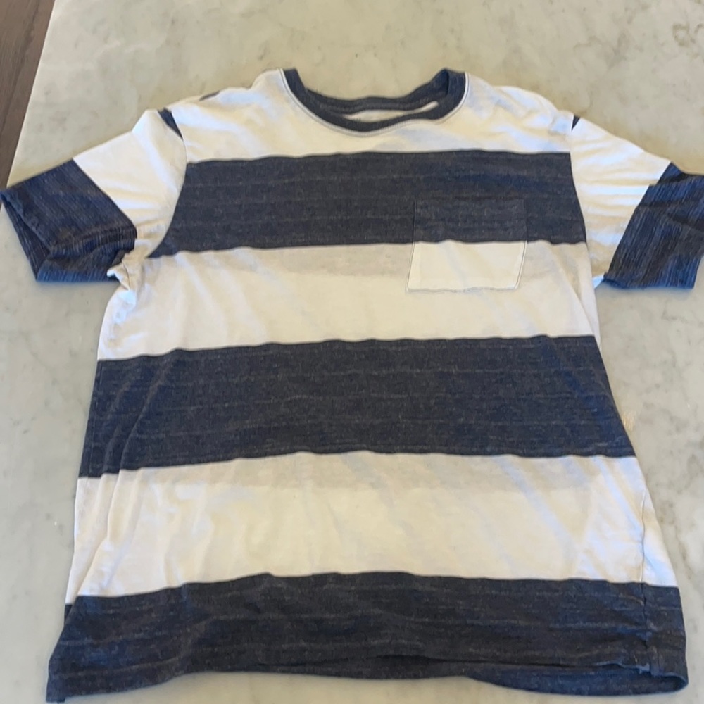H&M striped jersey tshirt, large, lightly used